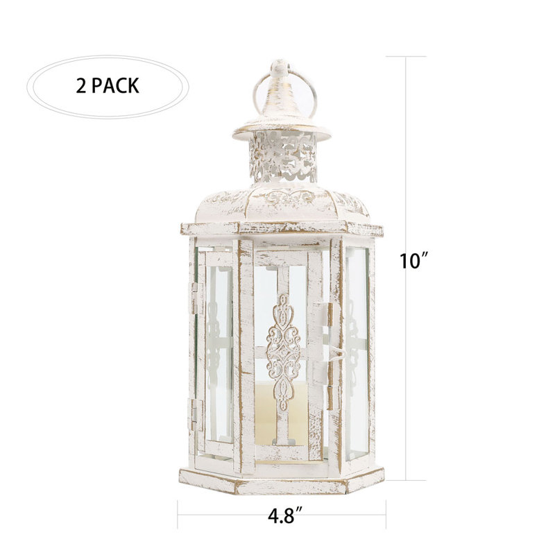 Porte-bougie 10 po, Blanc