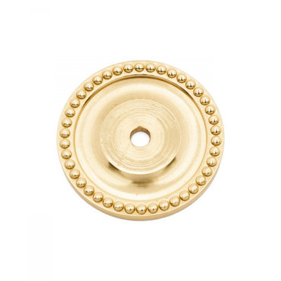 BP Series Beaded Single Hole Knob Backplate