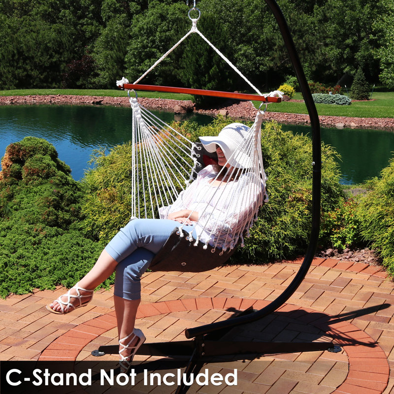 Victorian Red Polyester Hanging Chair with Cushions