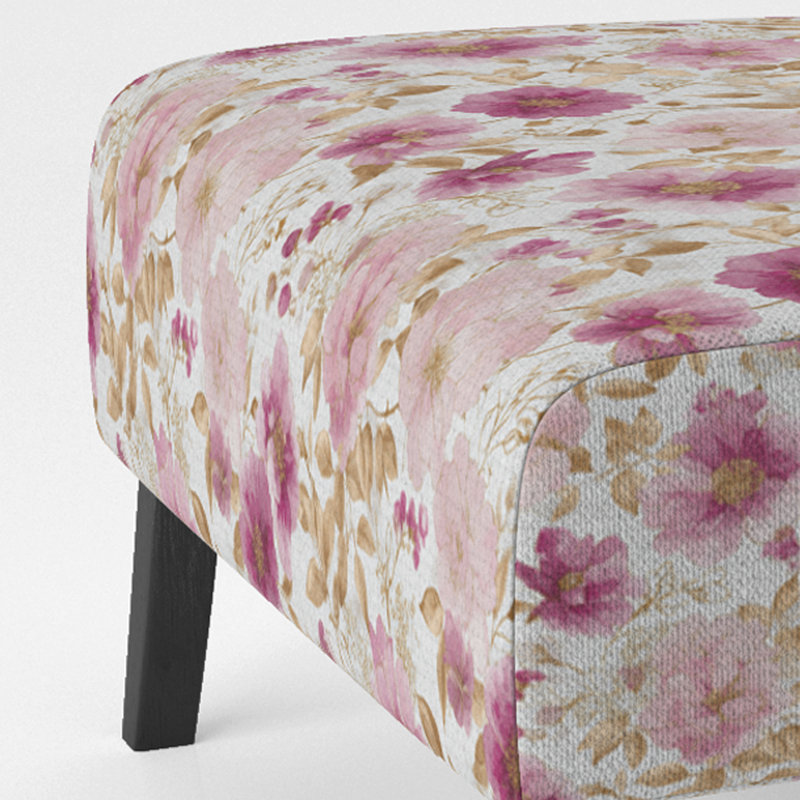 Fauteuil de chambre Floral, Pantoufle sans accoudoirs