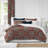 Tangier Red/Blue Linen Set Coverlet/Bedspread Set-62296388