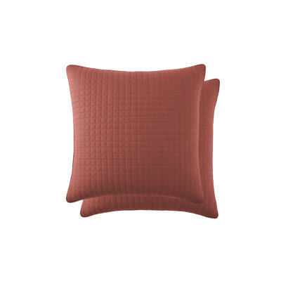 Vilano Springs 2-Piece Microfiber Embroidered Quilted Sham Covers