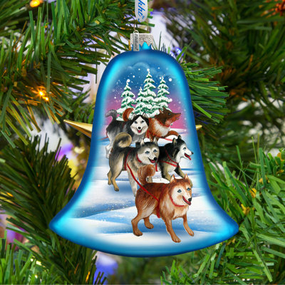 3.5'' Glass Holiday Shaped Ornament