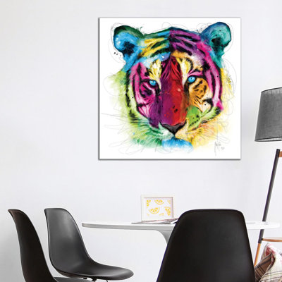 Tiger by Patrice Murciano - Wrapped Canvas Print