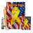 Double Sided 40'' H x 28'' W Polyester Independence Day Flag Set