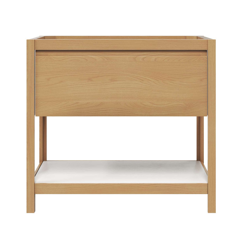 Meuble-lavabo 36 "avec tablette, Lever de soleil / perle