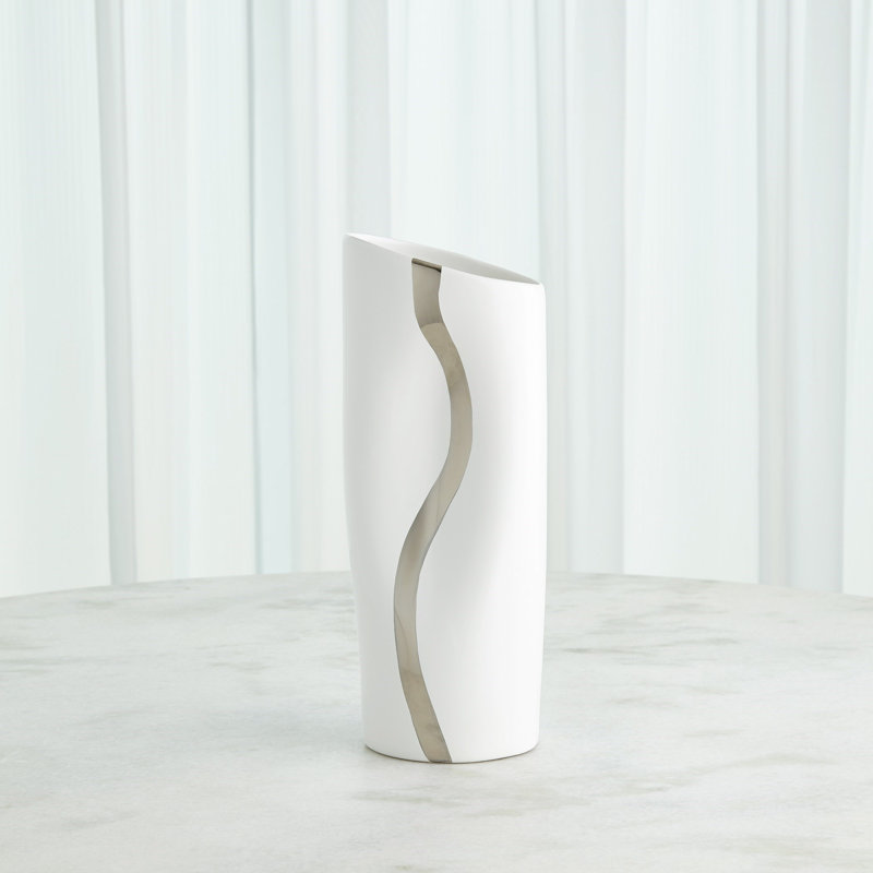 Handmade Ceramic Table Vase, 17" H x 7" W x 5" D