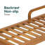 Ensemble de 2 chaises longues d'extérieur en bois d'acacia avec coussins résistants à l'eau et dossier réglable Mavela Sun