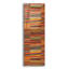  «Spice Stripes Panel 1» par Cheryl Warrick, art mural en verre acrylique, 16 po x 48 po