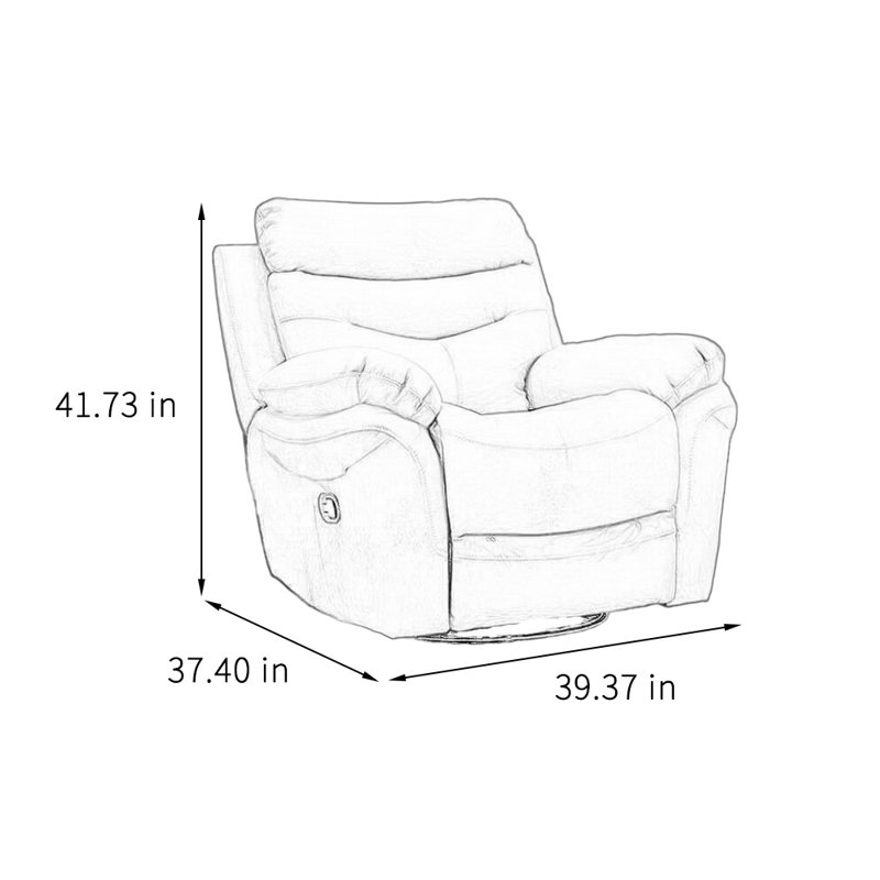 Fauteuil inclinable paresseux de qualité, Similicuir jaune