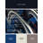 Machine Washable Aust Alpine Skiing Sleek & Chic Modern Arc Rug in Gray – Navy Binding-1524040370