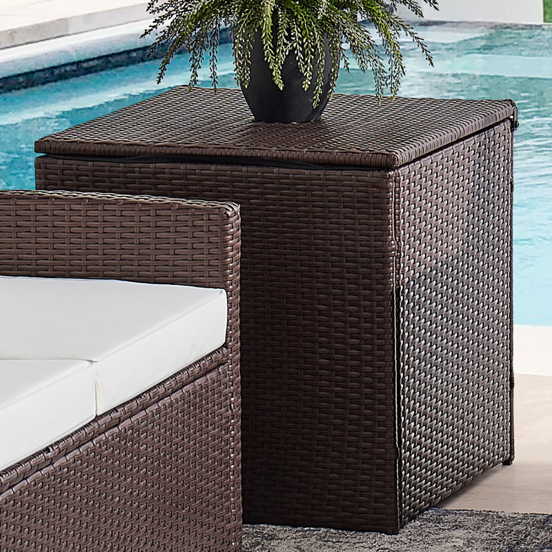 Table d'appoint Avamonroe, Marron foncé