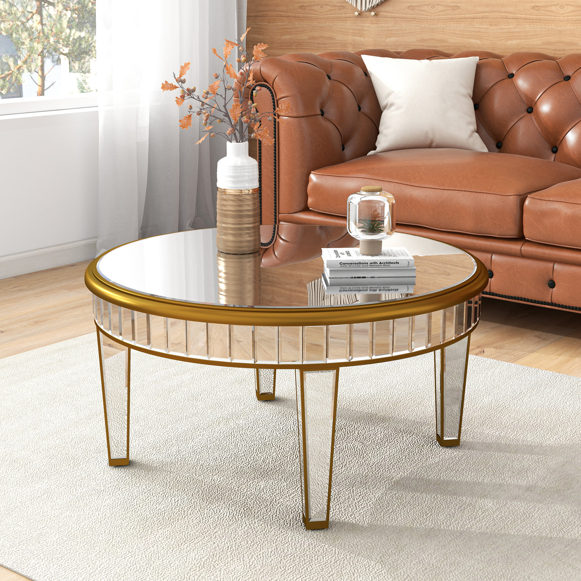 Rosdorf Park Castin Glass Coffee Table | Wayfair