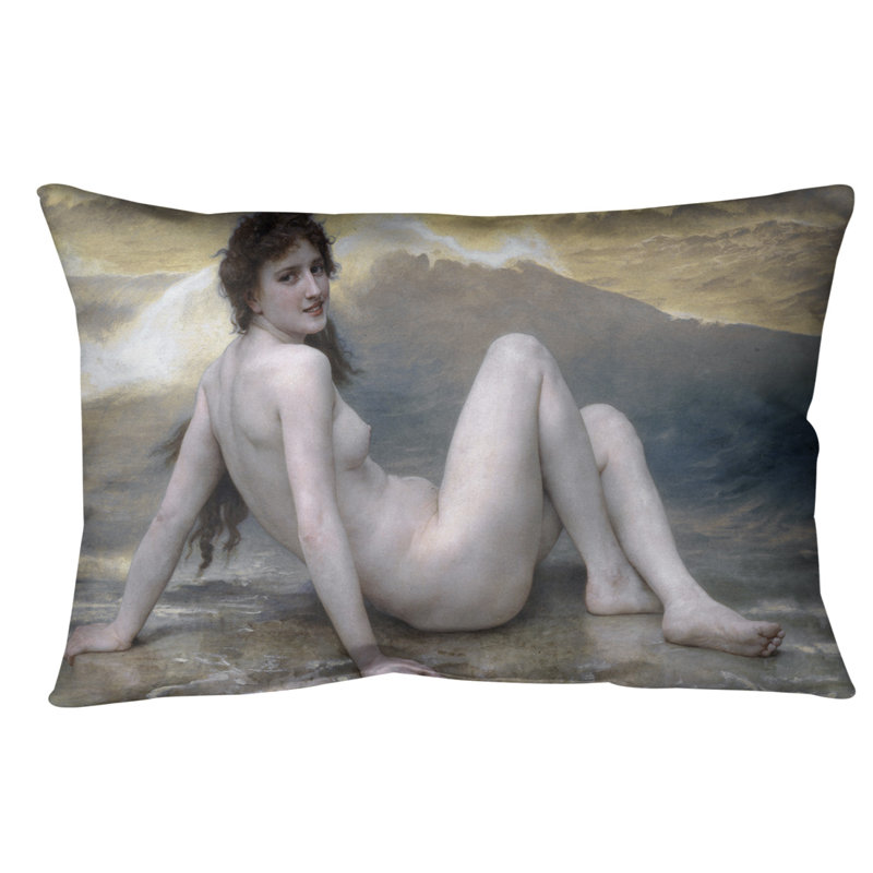 William-Adolphe Bouguereau la Vague, Bourre en polyester, Bleu / Jaune