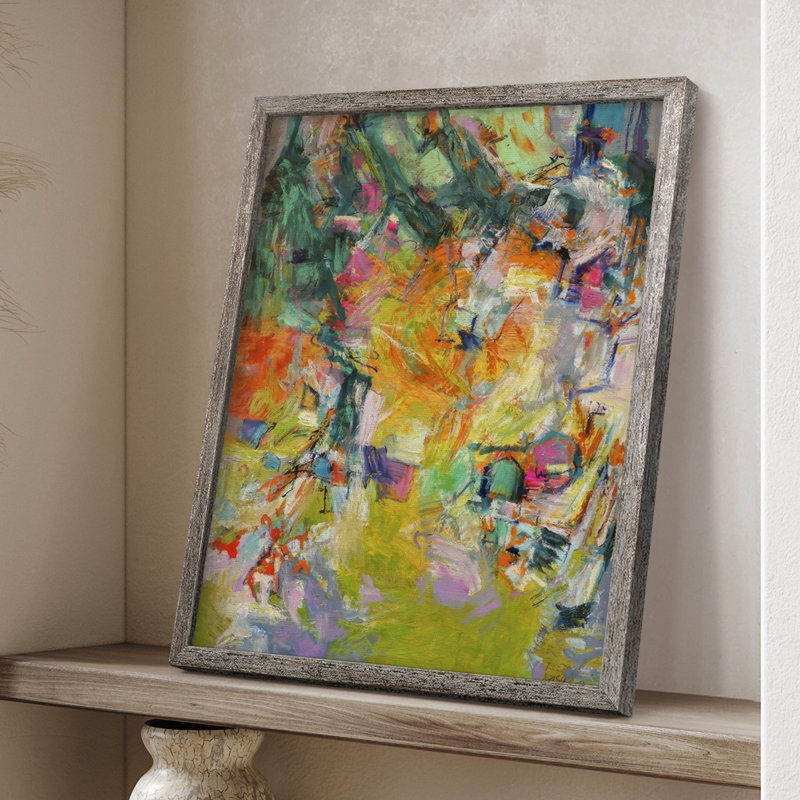Syncopation III, reproduction encadrée - bois massif, H 15 po x l 12 po
