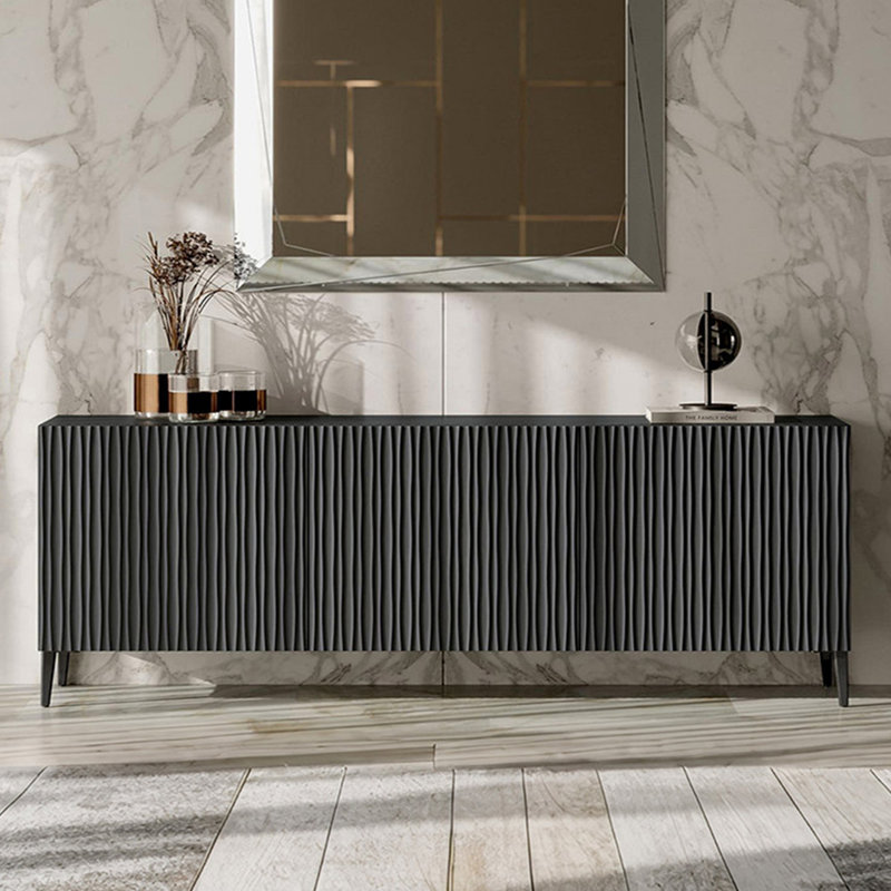 Buffet simple et moderne de style italien, H 31,5 po x l 78,7 po x P 15,7 po