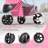 Foldable Pet Dog and Cat Stroller with Adjustable Canopy Storage Basket and Cup Holder for Small and Medium Pets-101824153