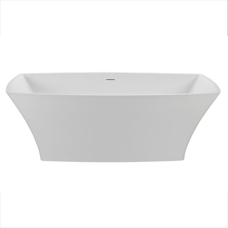 Marcel 65.5" Freestanding Air Bathtub, Gloss White