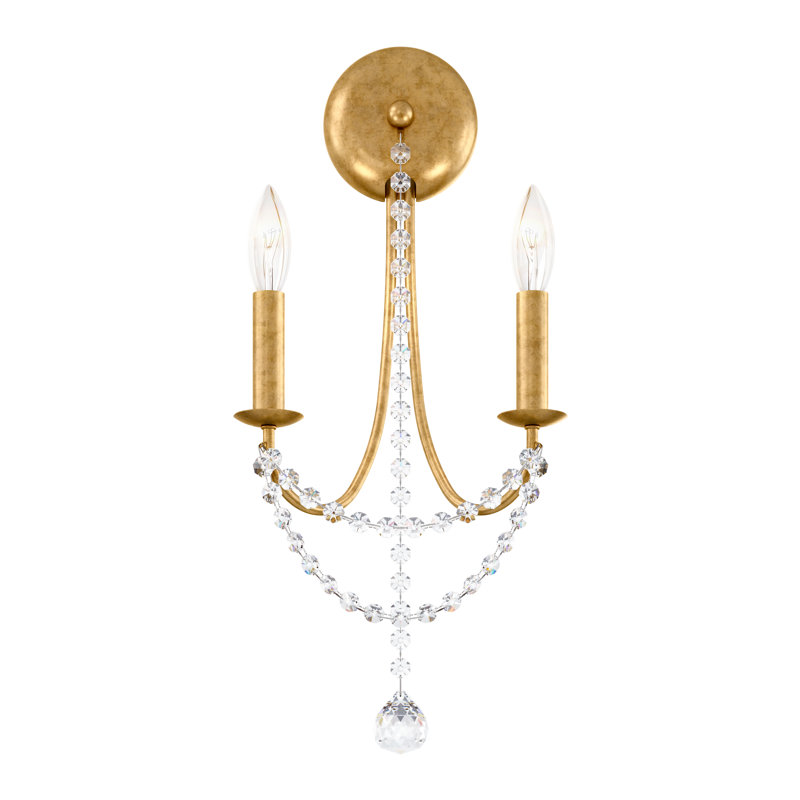 Verdana 2 - Light Candle Wall Light, Heirloom Gold