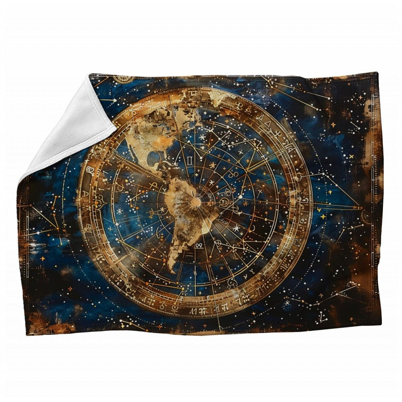 Trendy Floral Plush Machine Printed Throw Blanket, 60" W x 80" L