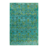 Overyed One-of-a-Kind Rectangle 6'2" X 9' Hand Knotted Area Rug