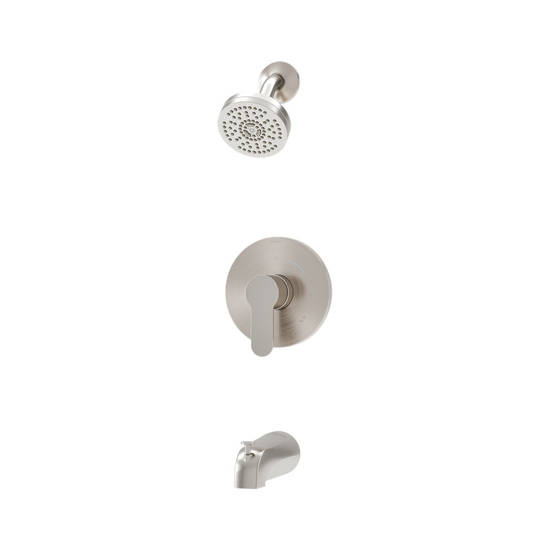 Identity HydroMersion Single Handle Tub & Shower Faucet, Satin Nickel