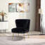 Euclid Velvet Accent Chair with Metal Legs-896446416