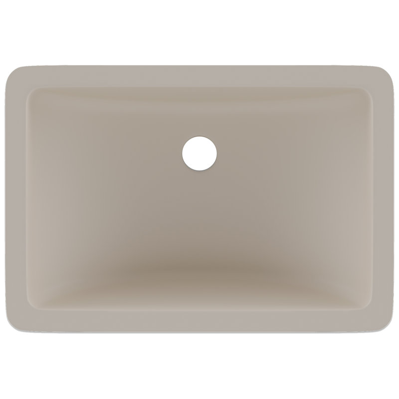 Lexicon Quartz Composite Rectangle Vanity Sink, Beige