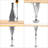 bedCLAW Unibody Adjustable Height Centre Support Leg for Bed Frame Slats