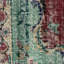 Tapis rouge en laine Vintage Patchwork