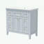 Ensemble de meuble-lavabo Bathroon avec lavabo en résine, 6 tiroirs et 2 armoires-993861020