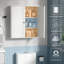 Armoire murale moderne en bois - Rangement pour médicaments résistant à l'eau pour la salle de bain et la cuisine-1766392973