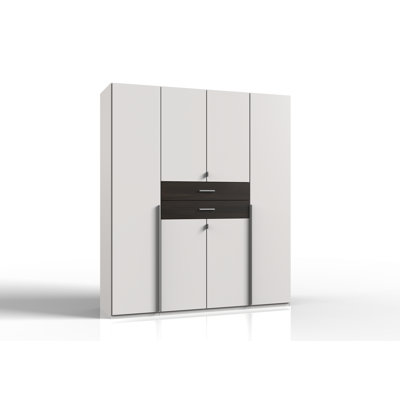Amandus 6 Door Solid Wood Wardrobe
