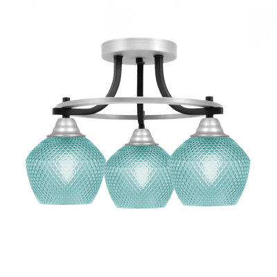 Verre turquoise semi-encastré 6 po Paramount