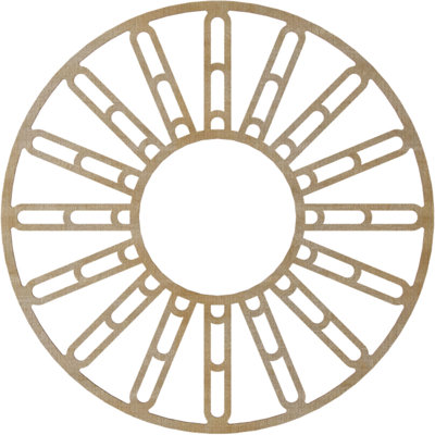 Médaillon de plafond en bois Hale