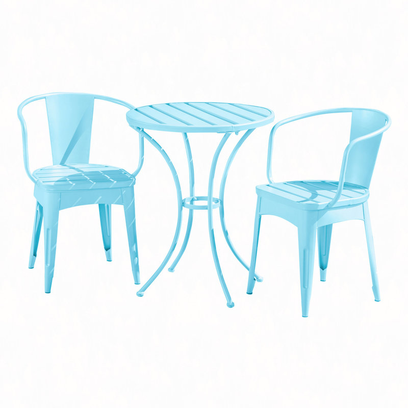 3 Pc Kd Metal Set, Light Blue