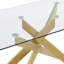Tewksbury Glass Top Metal Base Dining Table-960640354-979384892