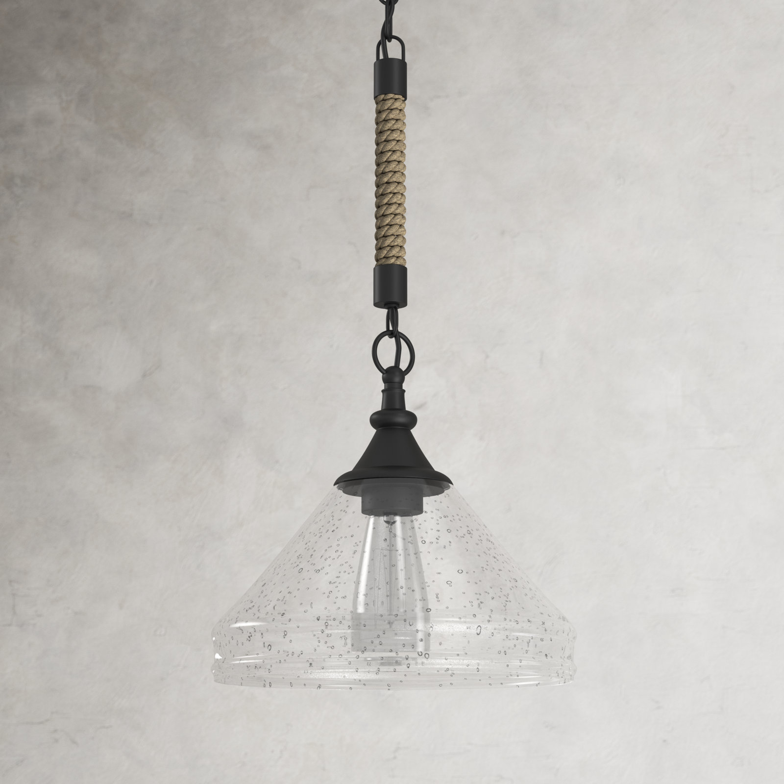 Deyo Single Light Glass Dimmable Pendant