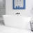 67" Freestanding Soaking Acrylic Bathtub