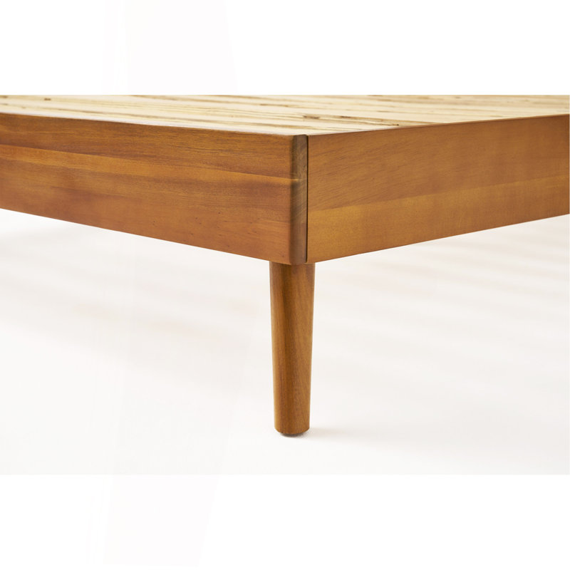 Solid Wood Platform Bed (King Bed), Natural, King