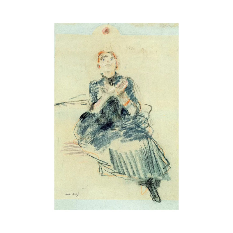 Young Girl Playing With A Ball, 1886 by Berthe Morisot - Wrapped Canvas Painting, 101.6 cm H x 66.04 cm W x 1.91 cm D