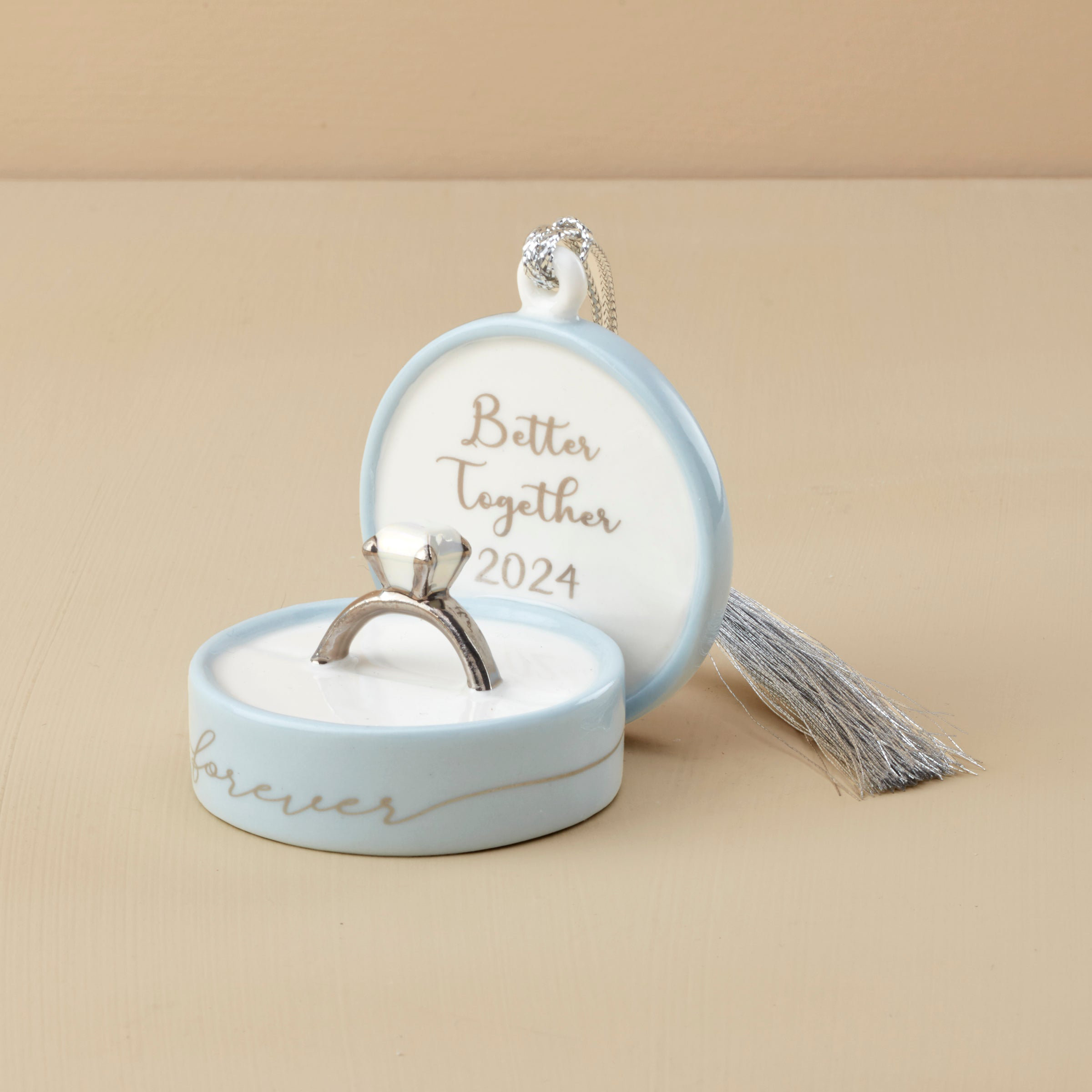 Lenox ANNUAL DATED 2024 Together Forever Ring Box Ornament | Wayfair