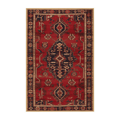 Tapis brun lavable à la machine