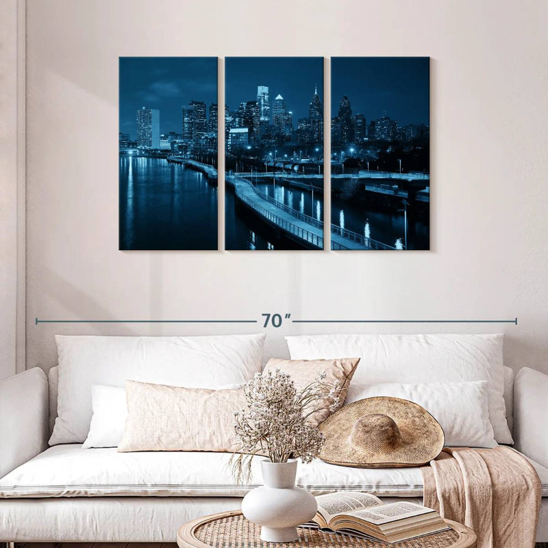 Horizon urbain de Sireci, Philadelphie, H 28 po x l 45 po