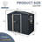 8Ft X 4Ft Outdoor Metal Storage Shed With Window And Metal Foundation For Backyard, Patio, Lawn-119307135-119307137
