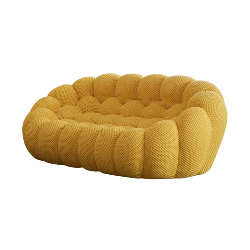 Canapé simple jaune Creative, H 31,5 po x l 77,2 po x P 44,1 po, 2