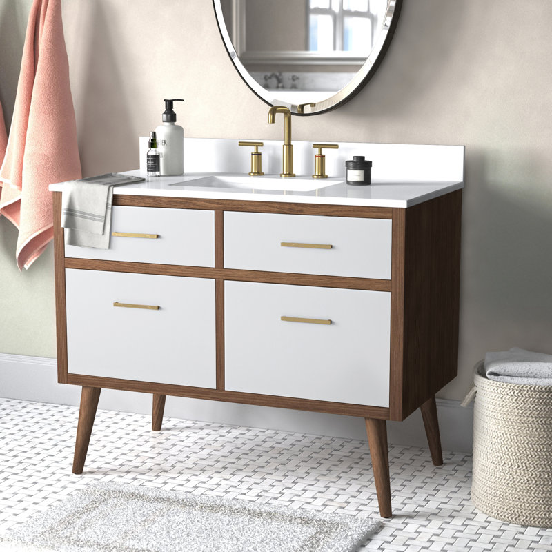 Ensemble de meuble-lavabo simple 42 po Steinfeldt, Blanc