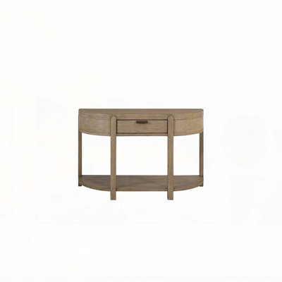 Console incurvée à 1 tiroir - Caramel
