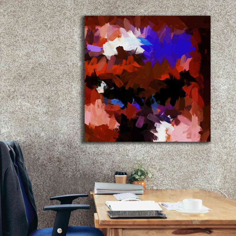 «Inverted Abstract Colorful Flows 15» par Irena Orlov, estampe numérique sur toile, 12 po x 12 po