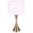 Adavia 1 Light Table Lamp With Gold Finish And White Shade